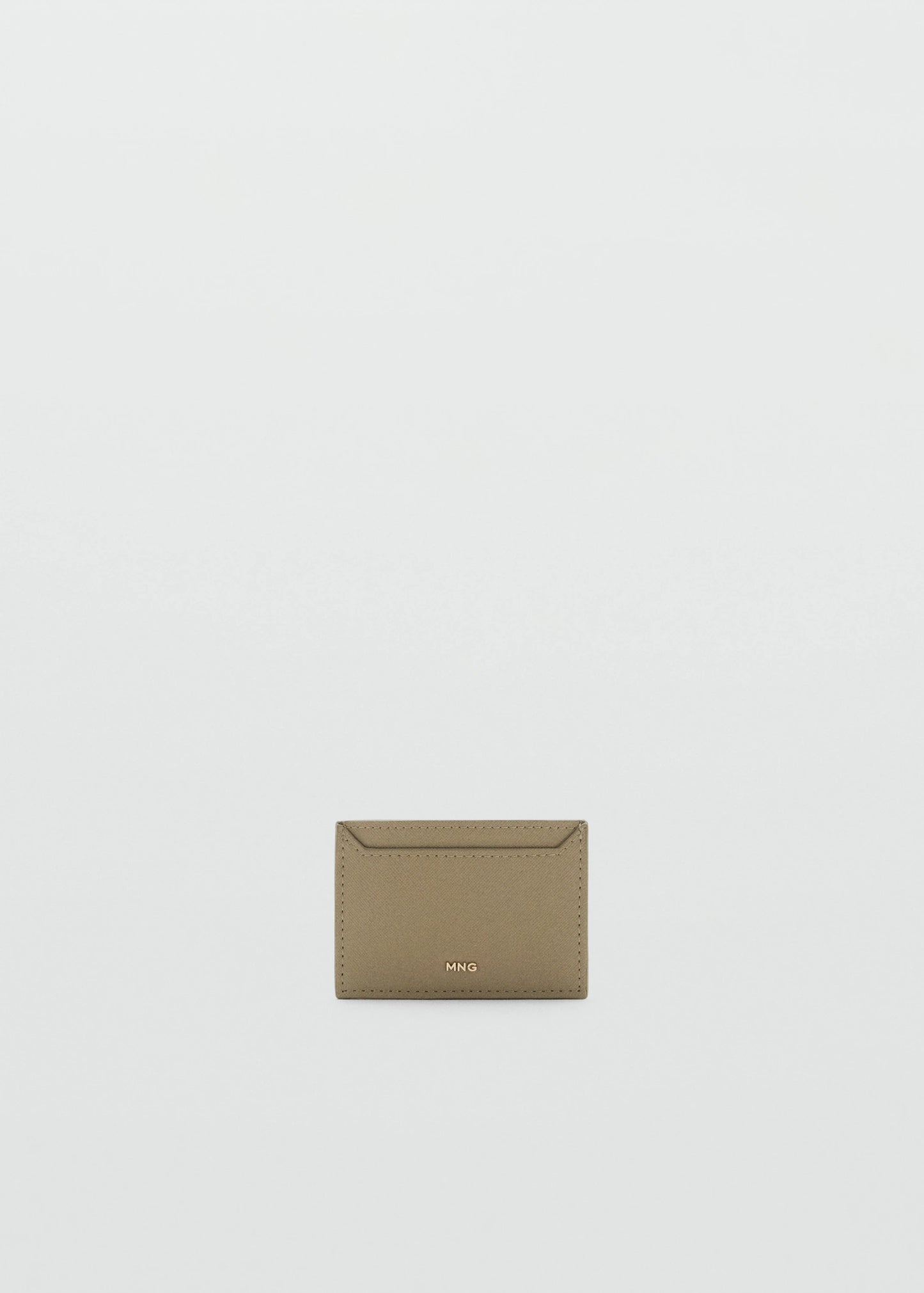 Saffiano Effect Cardholder Khaki