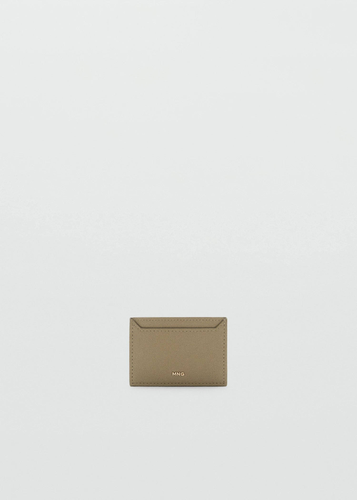 Saffiano Effect Cardholder Khaki