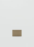 Saffiano Effect Cardholder Khaki