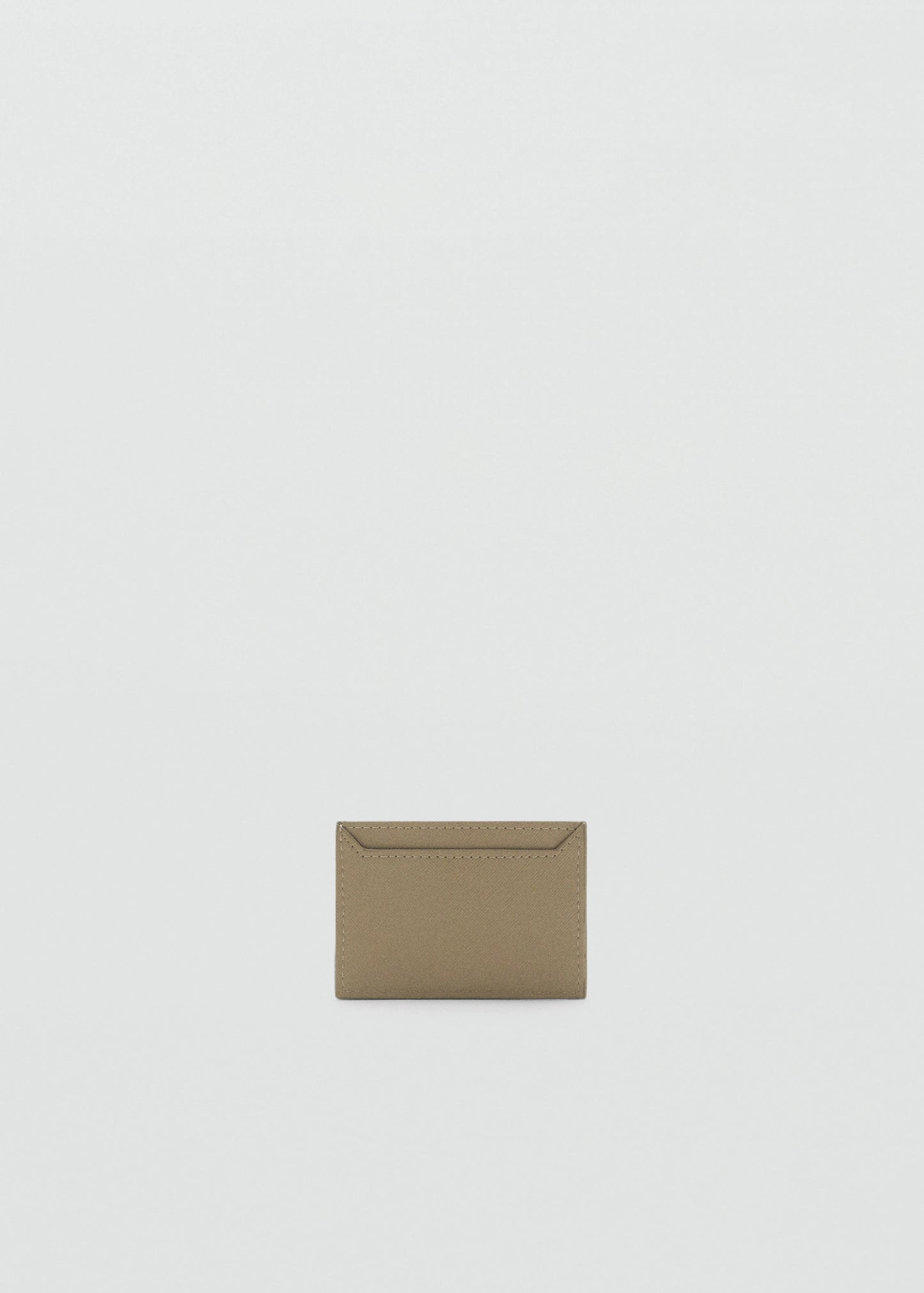 Saffiano Effect Cardholder Khaki