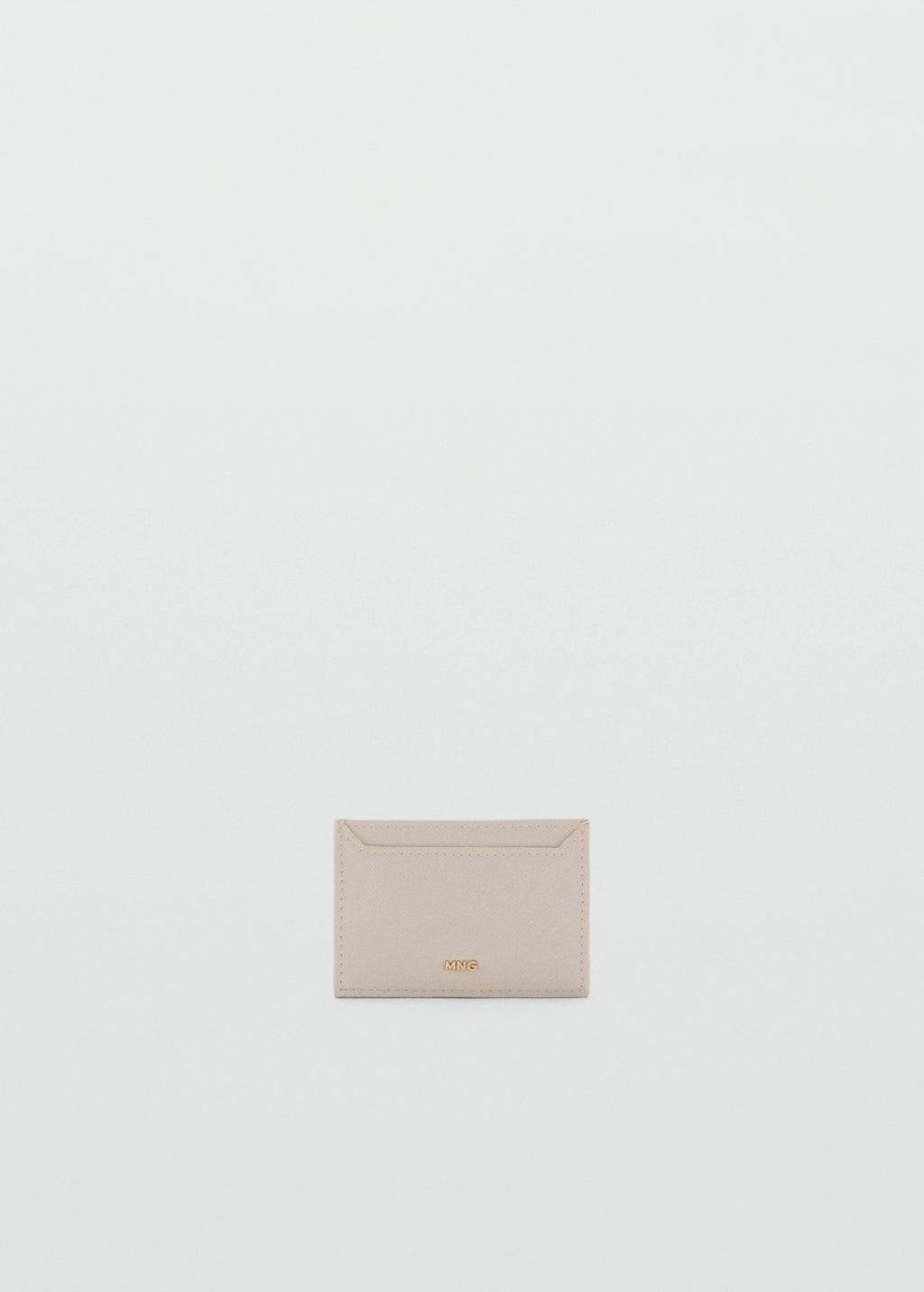 Saffiano Effect Cardholder Off White