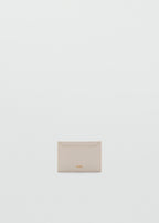 Saffiano Effect Cardholder Off White