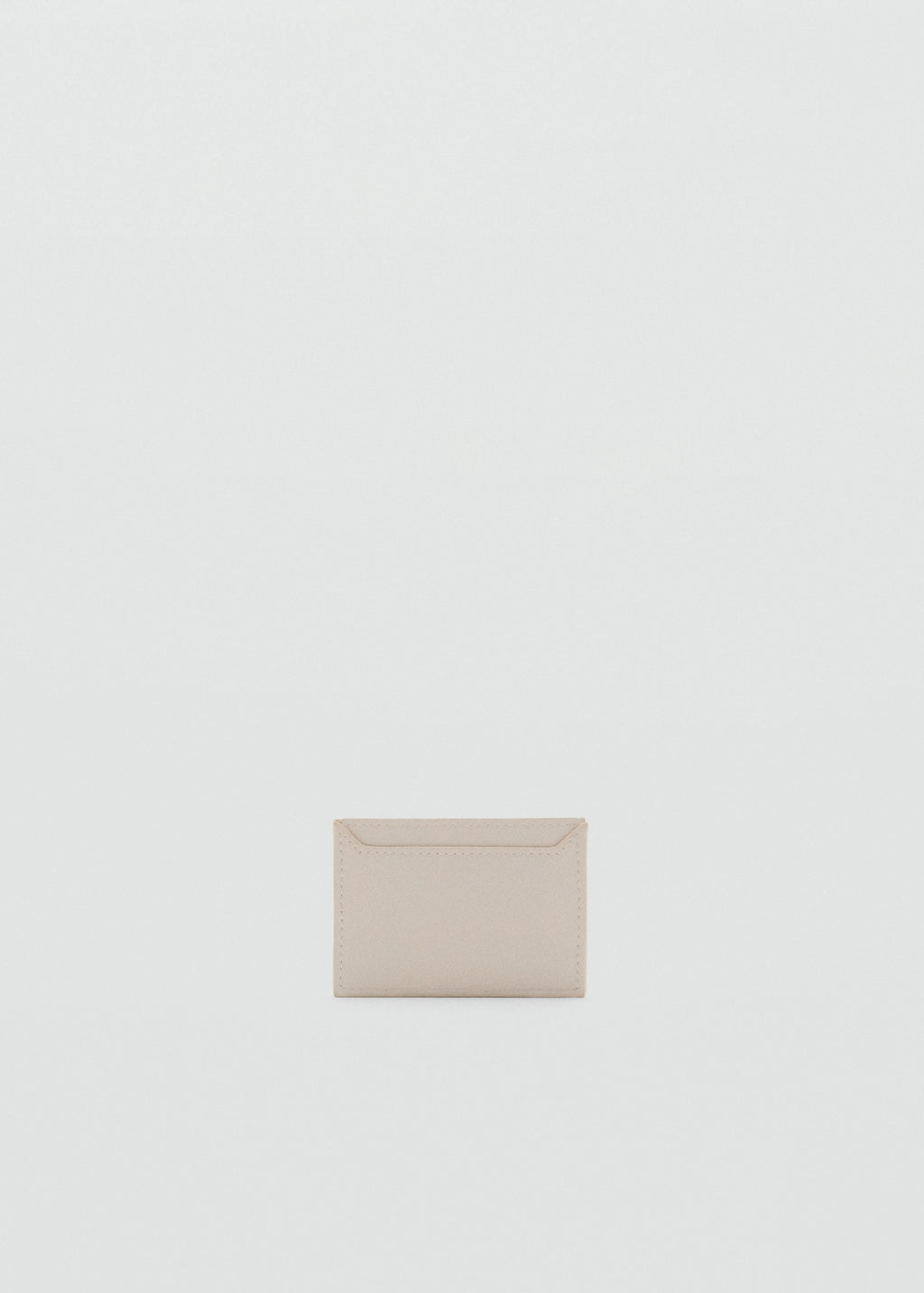 Saffiano Effect Cardholder Off White