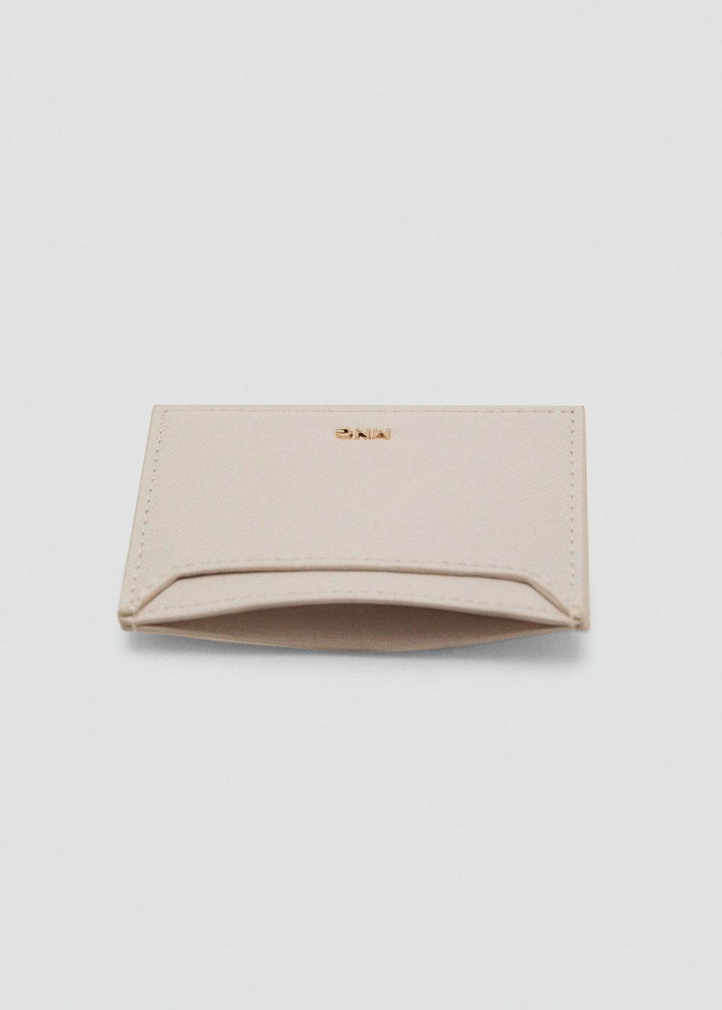 Saffiano Effect Cardholder Off White
