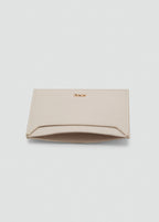 Saffiano Effect Cardholder Off White