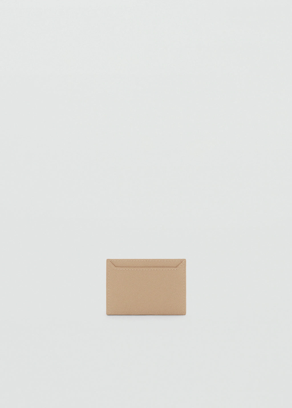 Saffiano Effect Cardholder Vanilla