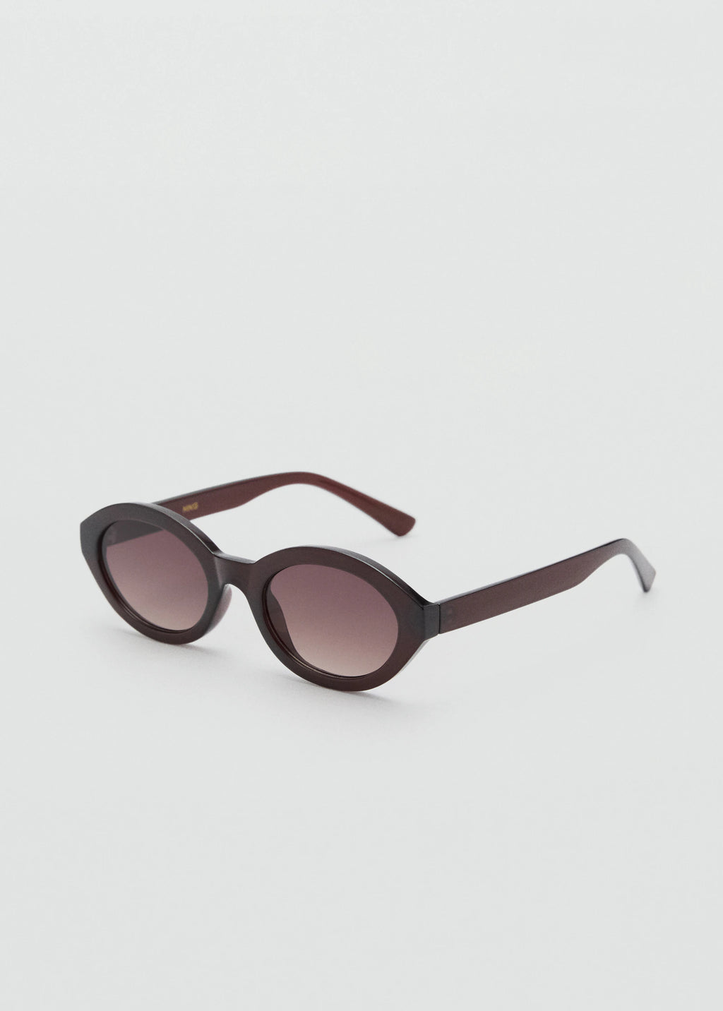 Round Framed Sunglasses Brown