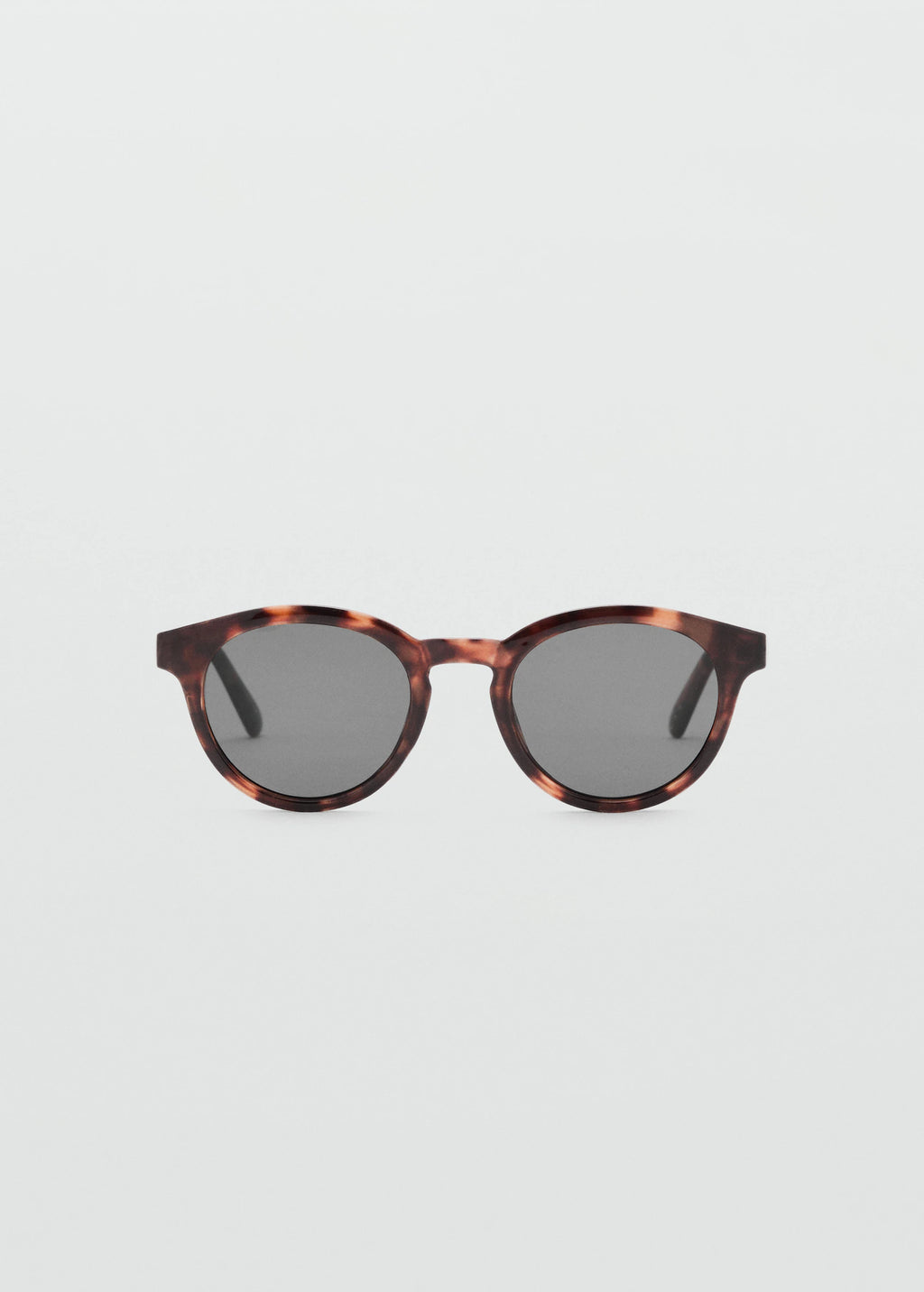 Round Framed Sunglasses Chocolate