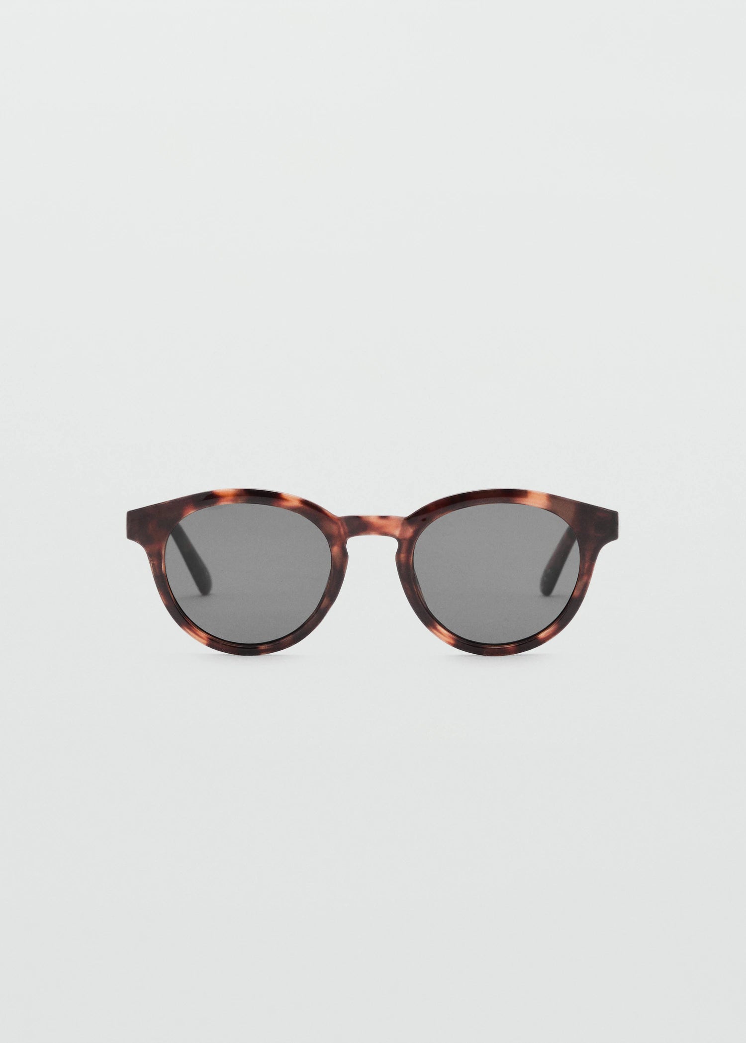 Round Framed Sunglasses Chocolate