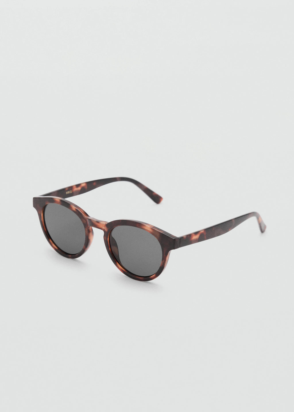 Round Framed Sunglasses Chocolate