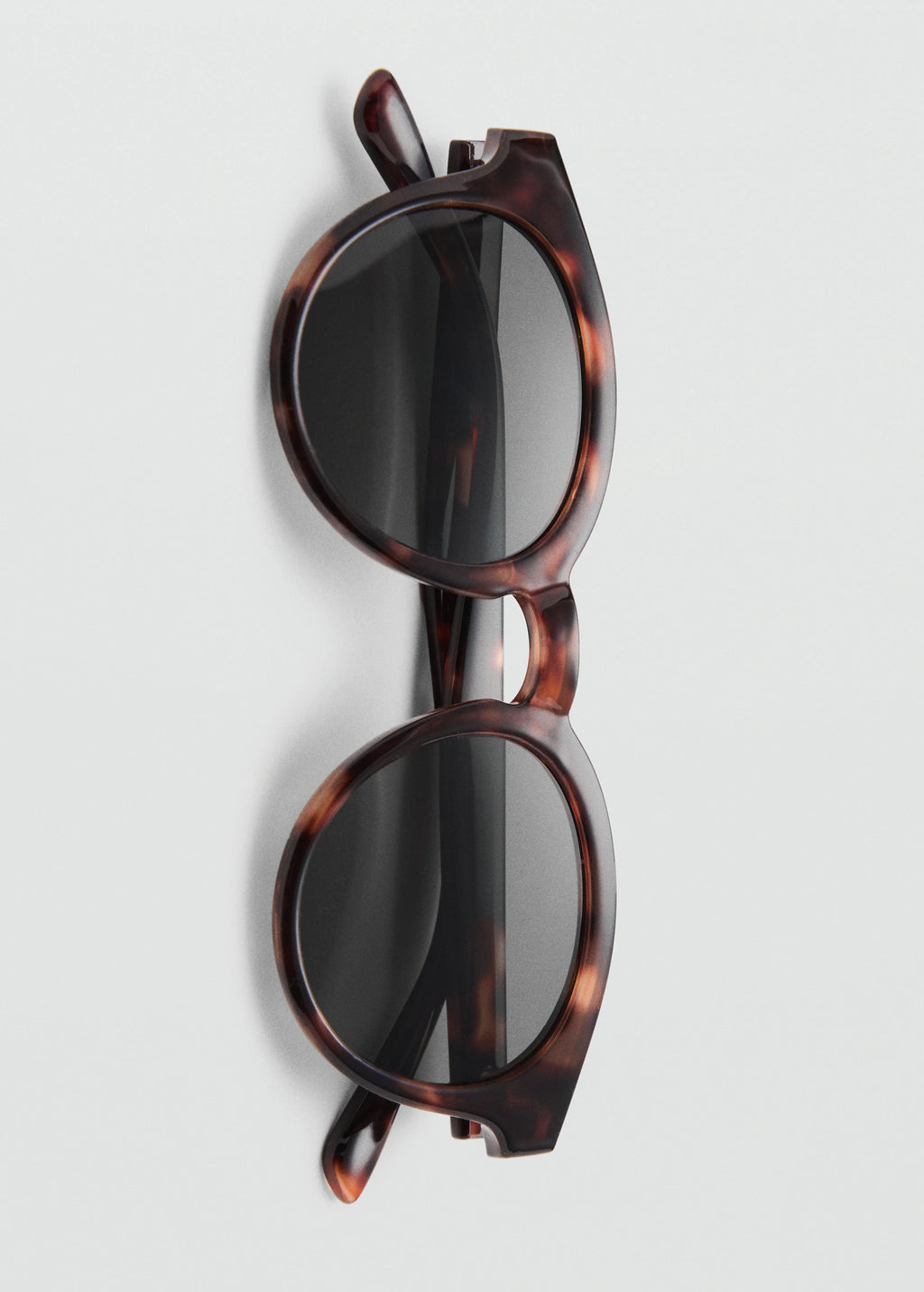 Round Framed Sunglasses Chocolate