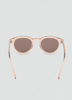 Round Framed Sunglasses Pastel Pink