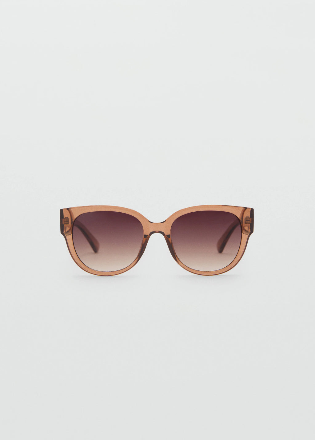 Round Framed Sunglasses Peach