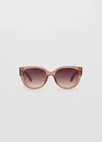 Round Framed Sunglasses Peach