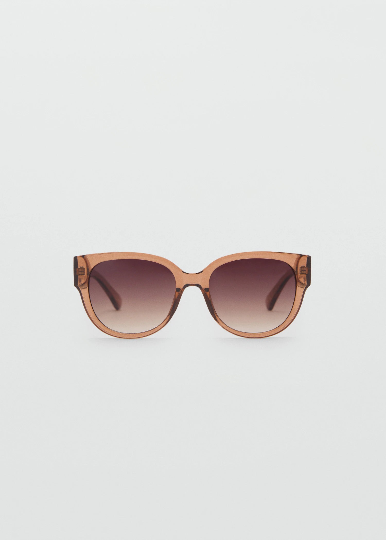 Round Framed Sunglasses Peach