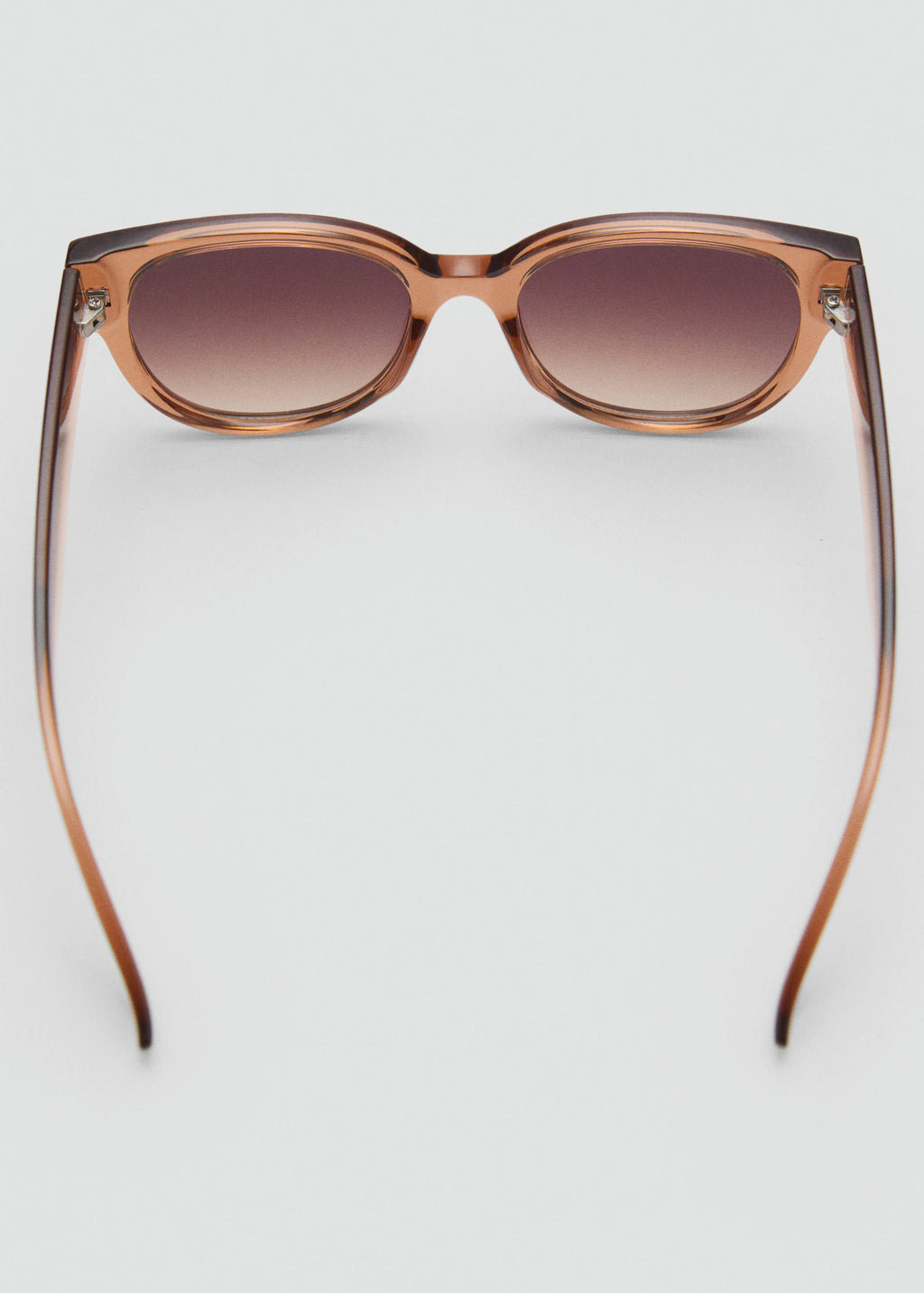 Round Framed Sunglasses Peach