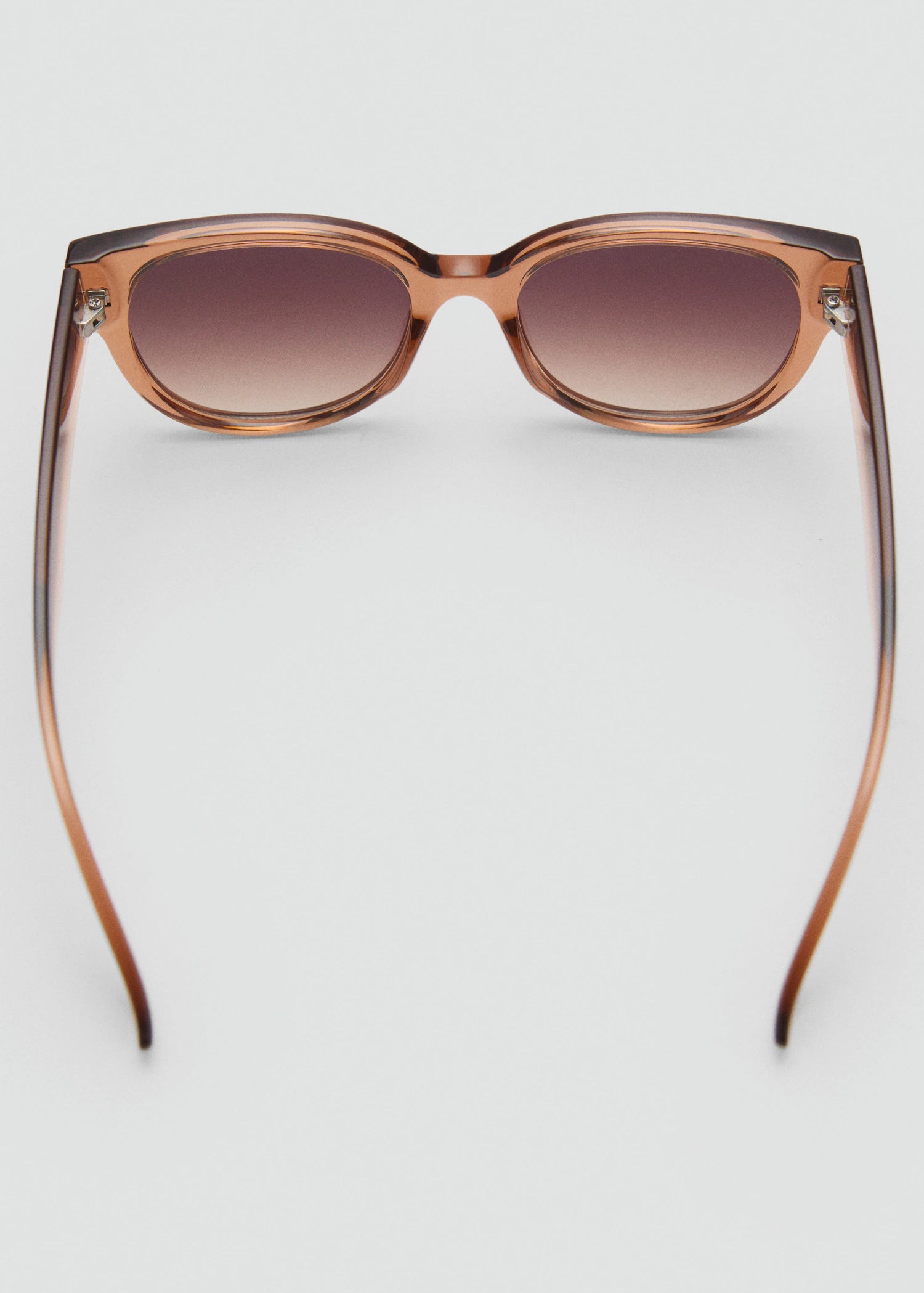 Round Framed Sunglasses Peach