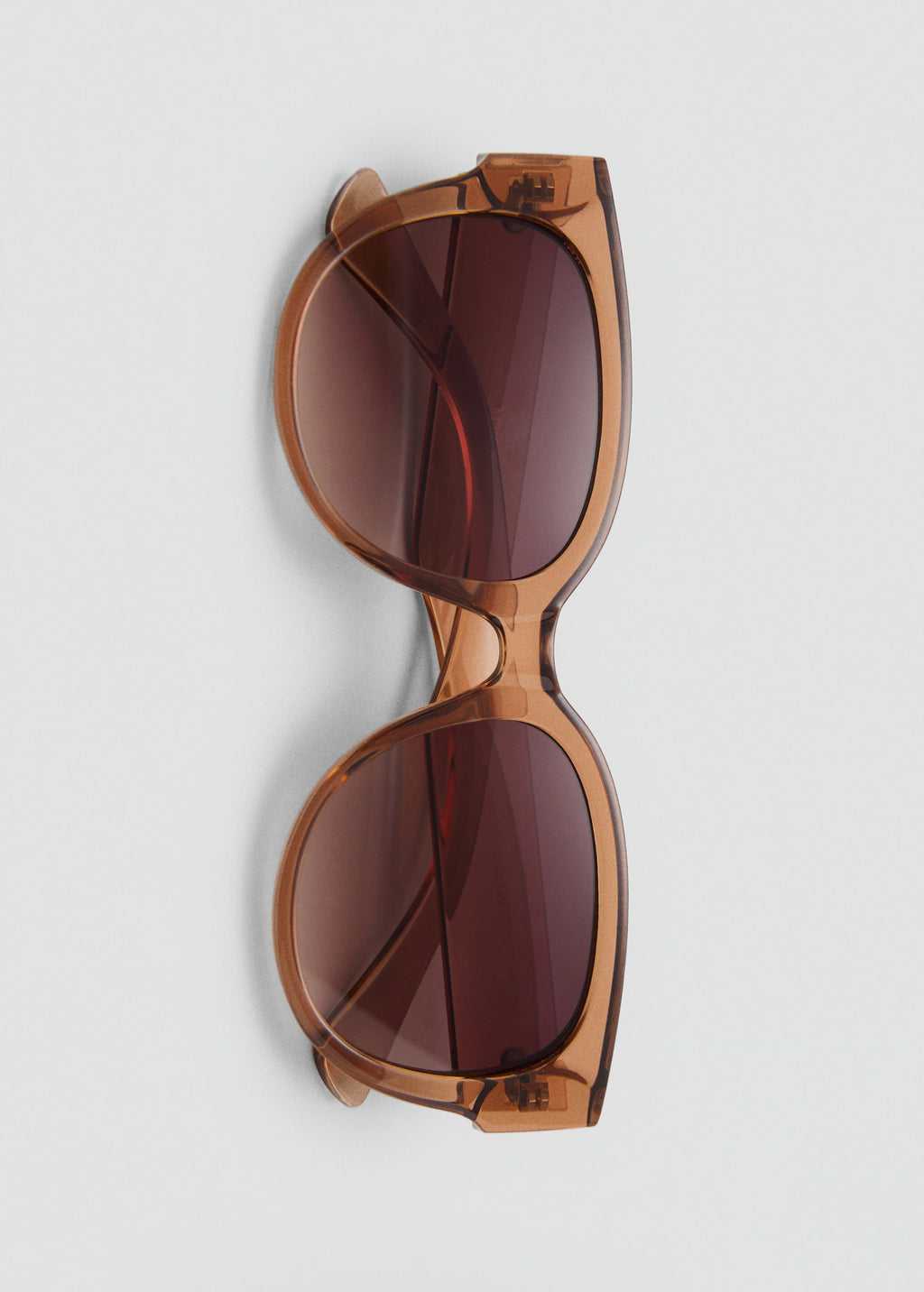 Round Framed Sunglasses Peach