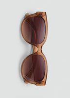 Round Framed Sunglasses Peach