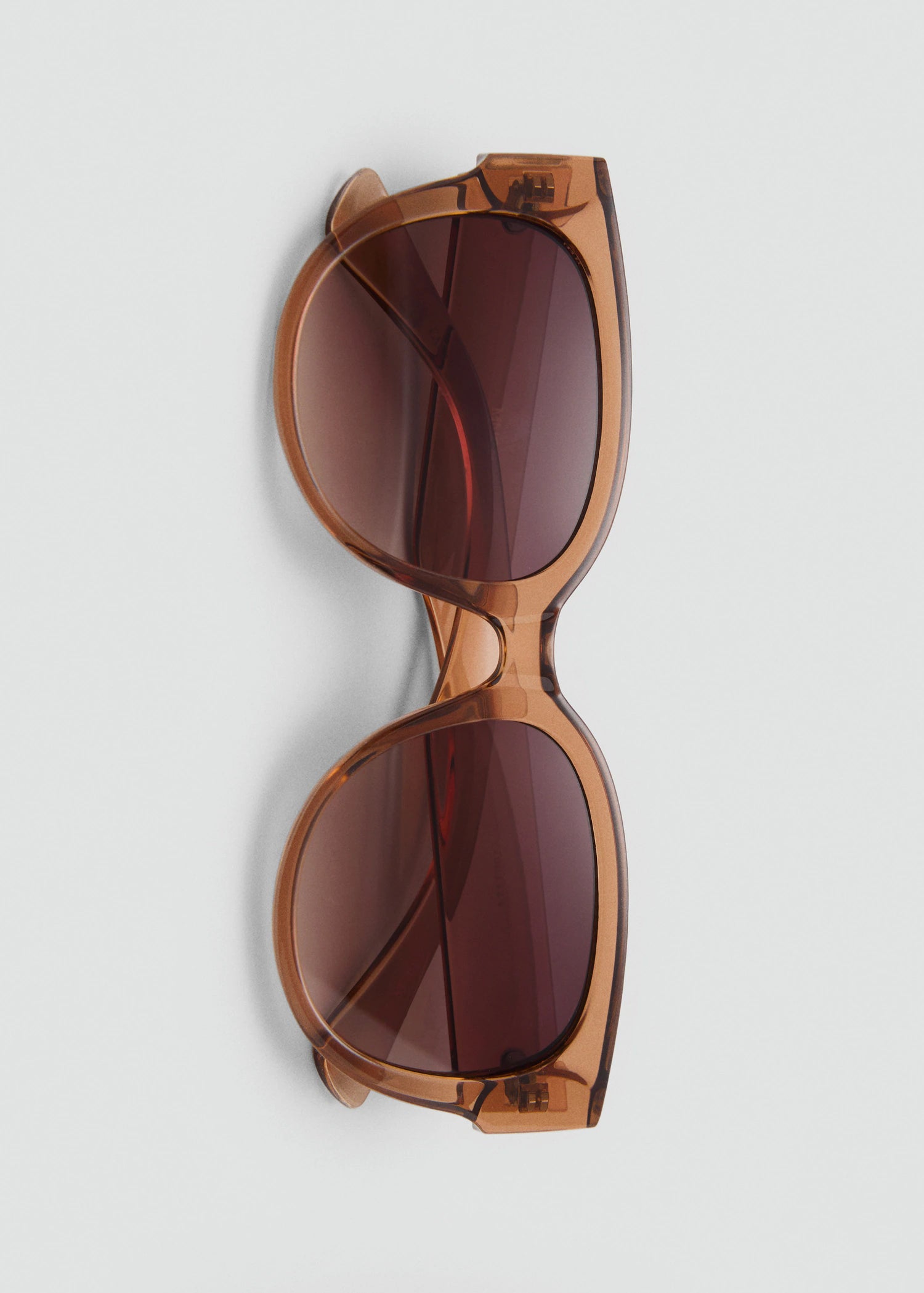Round Framed Sunglasses Peach