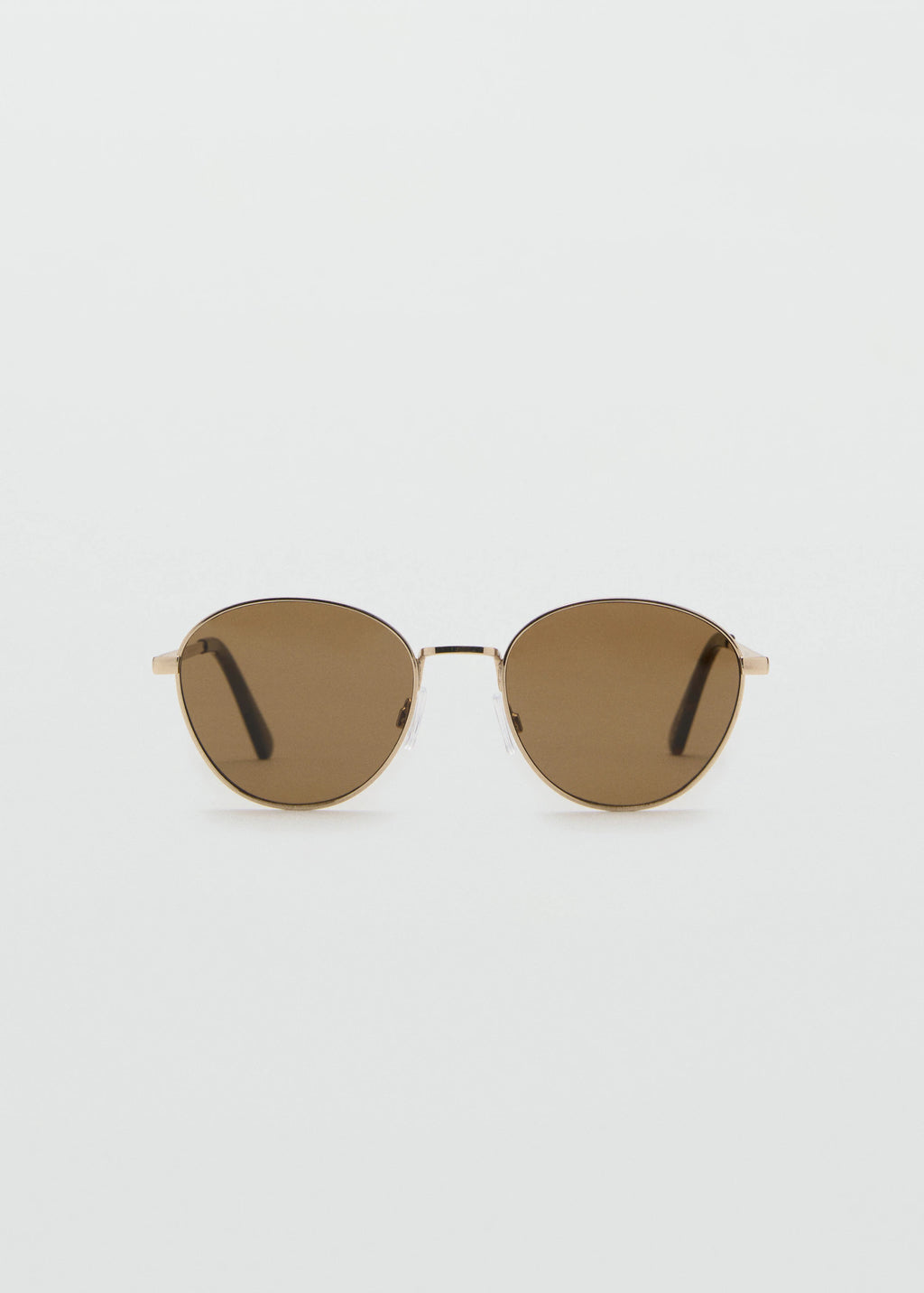 Round Metal Frame Sunglasses Gold