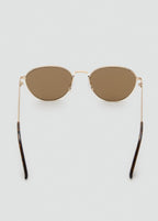 Round Metal Frame Sunglasses Gold