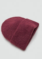Rib Knit Cap Burgundy
