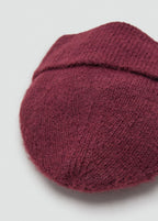 Rib Knit Cap Burgundy