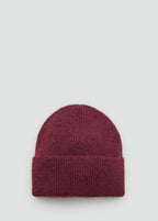 Rib Knit Cap Burgundy