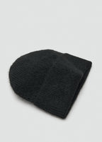 Rib Knit Cap Black