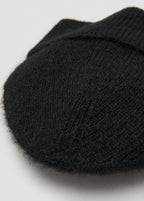 Rib Knit Cap Black