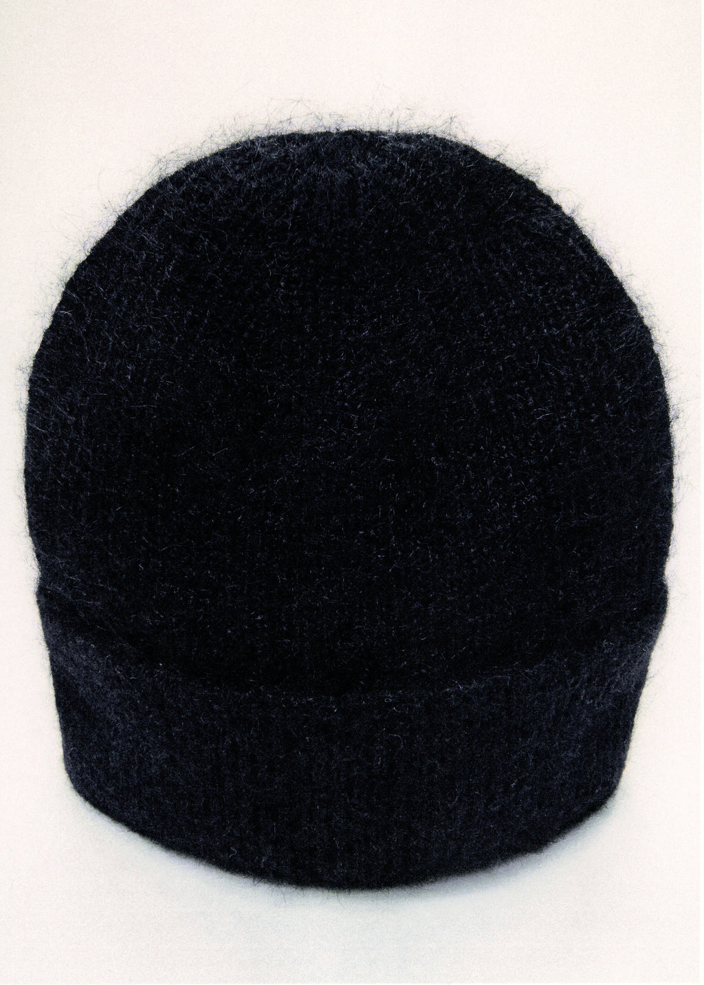 Rib Knit Cap Black