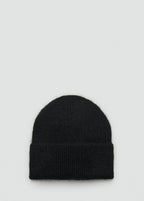 Rib Knit Cap Black