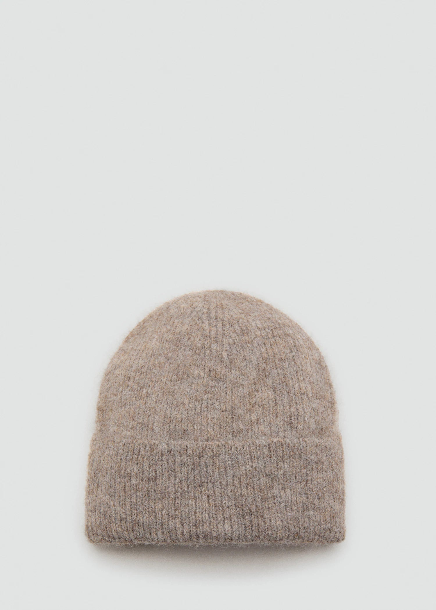 Rib Knit Cap Medium Brown
