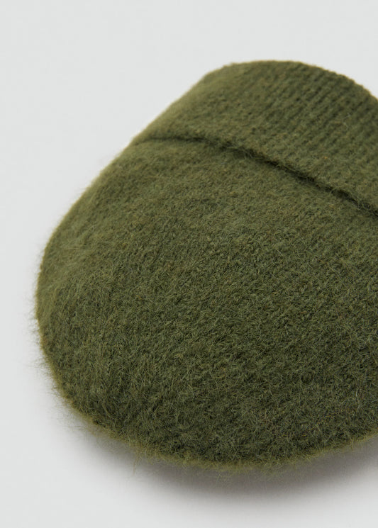 Rib Knit Cap Khaki