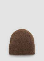 Rib Knit Cap Brown