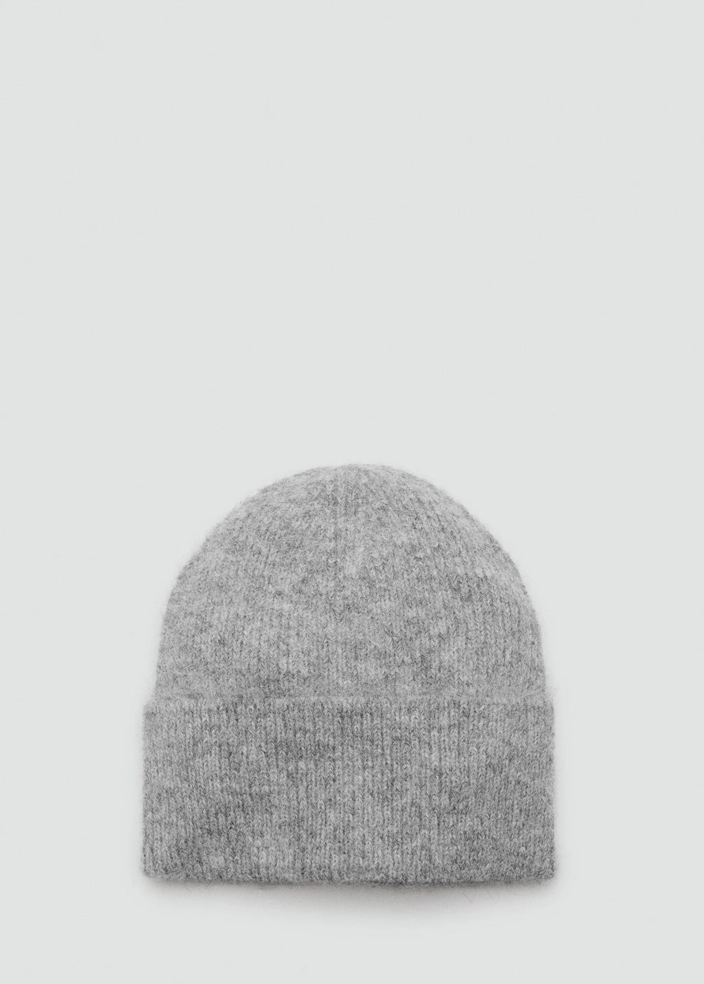 Rib Knit Cap Medium Heather Grey