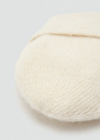 Rib Knit Cap Ecru