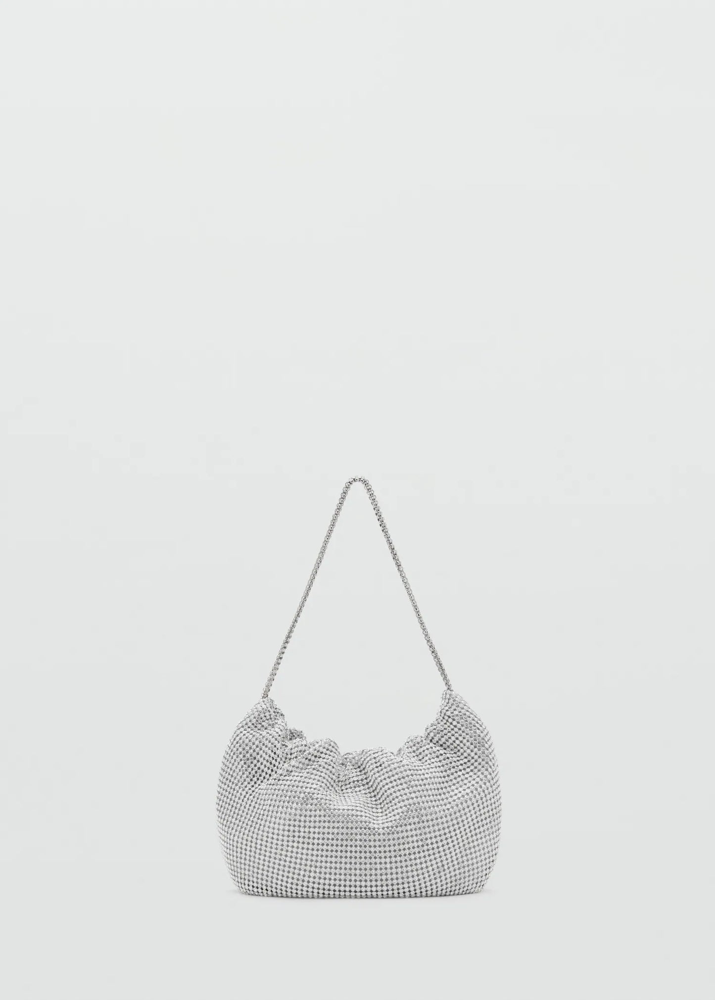 Rhinestone Shoulder Bag Silver