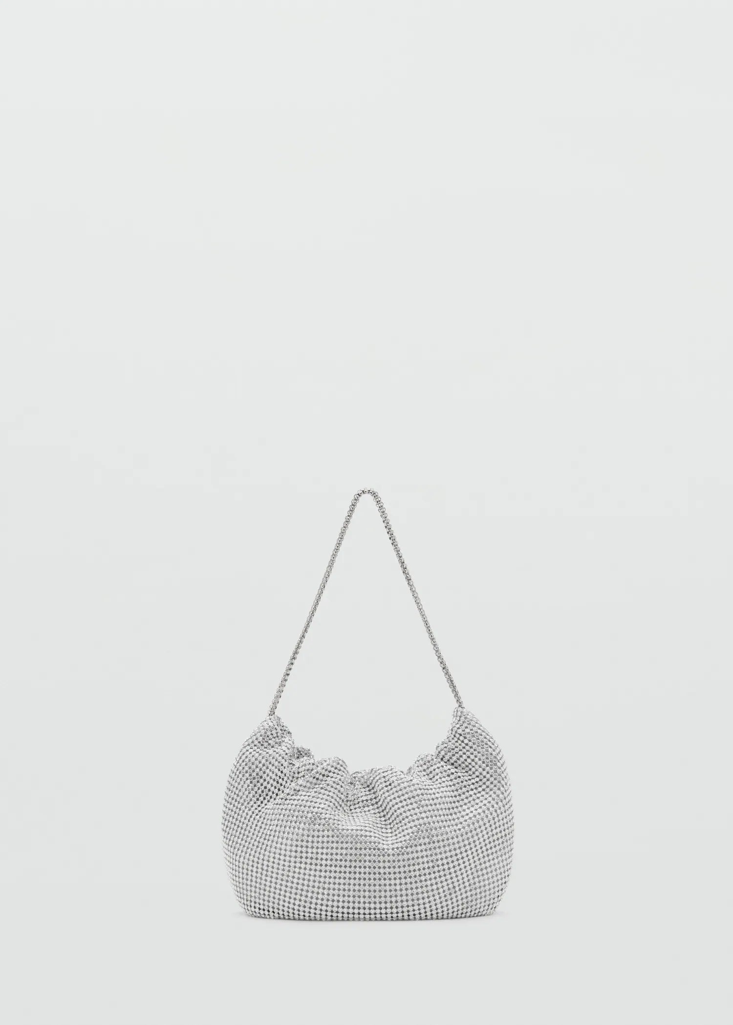 Rhinestone Shoulder Bag Silver