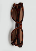 Resin Frame Sunglasses Chocolate