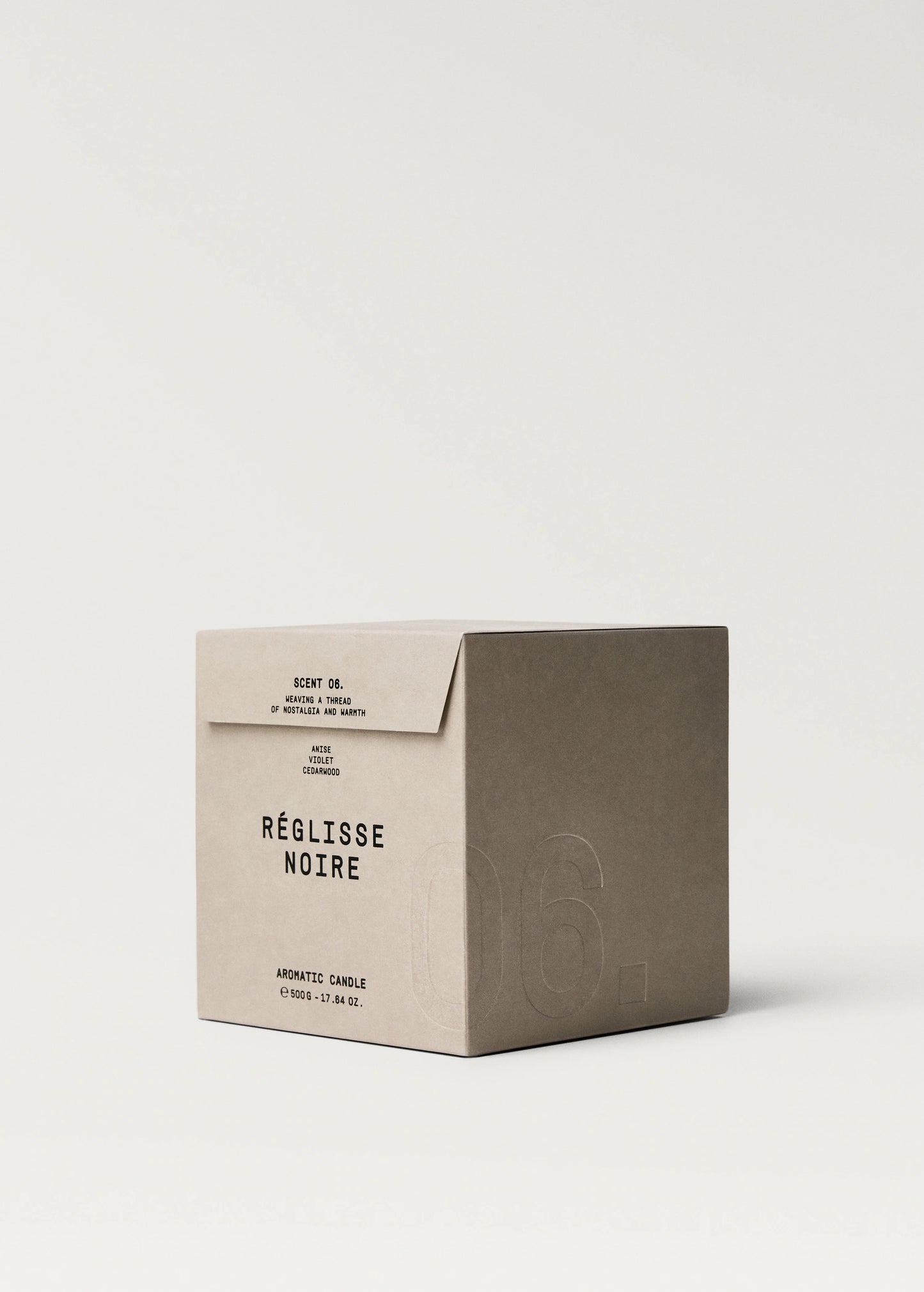 Reglisse Noire Scented Candle 500 G Brown