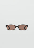 Rectangular Frame Sunglasses Black