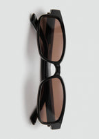Rectangular Frame Sunglasses Black
