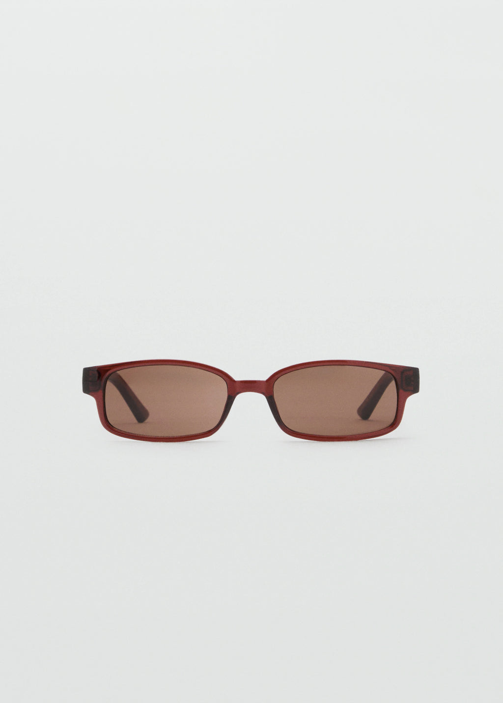 Rectangular Frame Sunglasses Brown