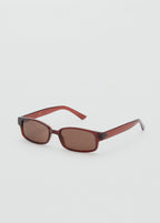 Rectangular Frame Sunglasses Brown