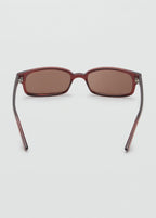 Rectangular Frame Sunglasses Brown