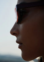 Rectangular Frame Sunglasses Brown