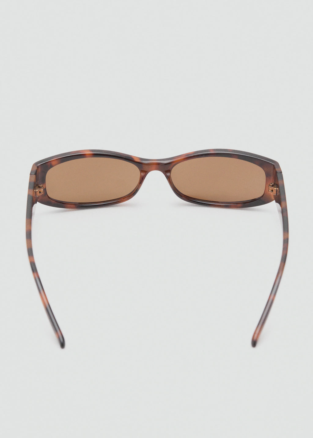 Rectangular Frame Sunglasses Chocolate
