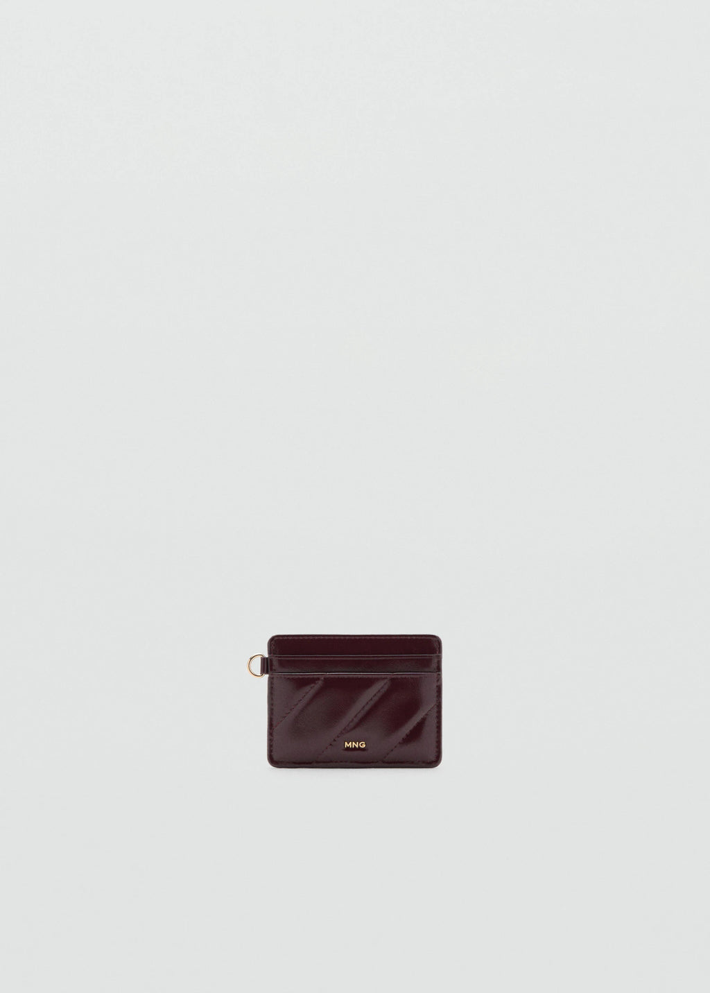 Quilted Cardholder Burgundy